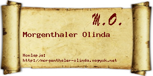 Morgenthaler Olinda névjegykártya